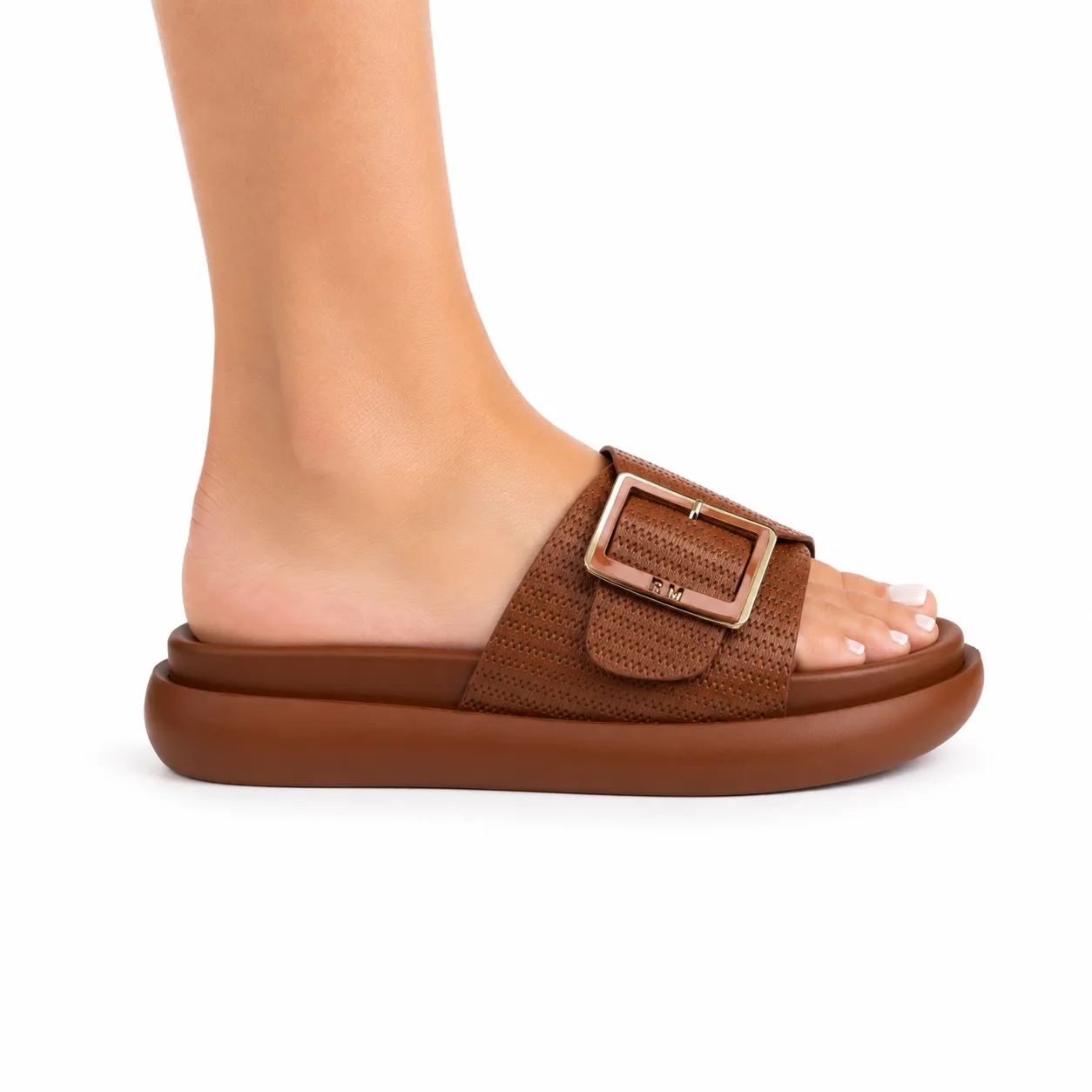 Sandale Compense pour femme 8088 marron miniature